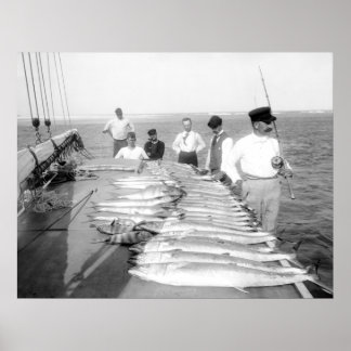 Fischerei der 1890er Jahre Poster