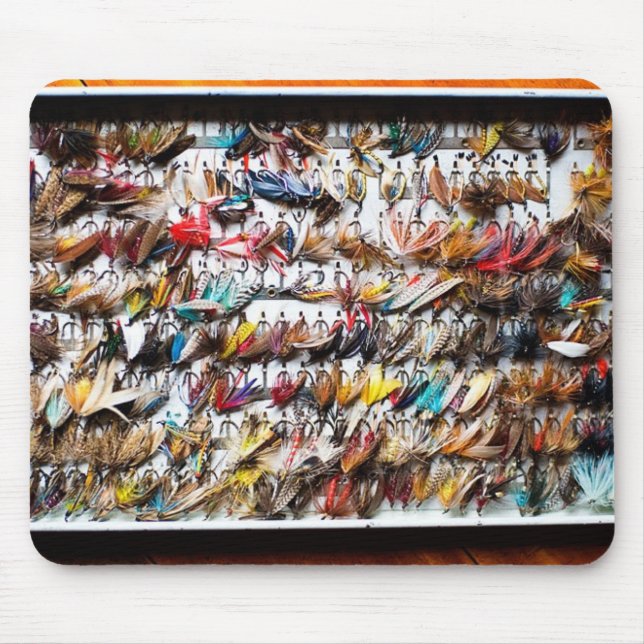 Fischerei der Fliegen Mousepad (Vorne)
