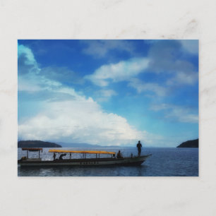 Fischerei. East Halmahera. Indonesien Postkarte