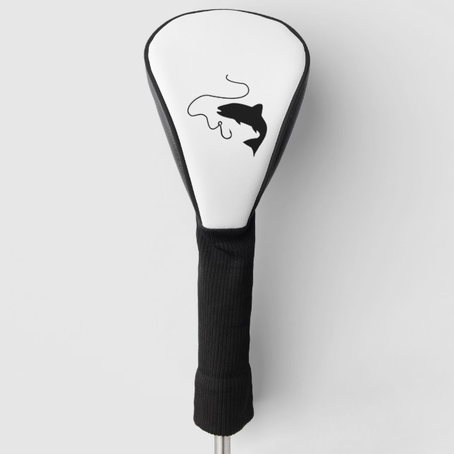 Fischerei, Fisch und Haken Golf Headcover (Vorderseite)