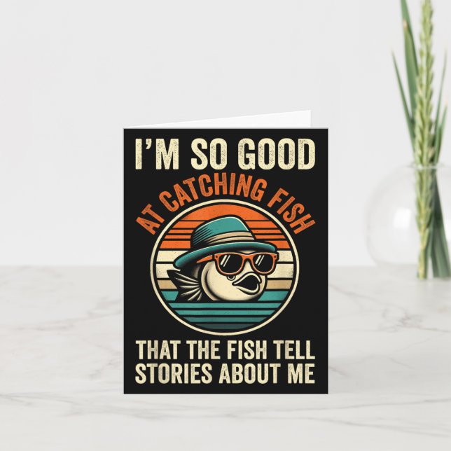 Fischerei Fisch Vintag Fischfang B Gr Karte (Vorderseite)