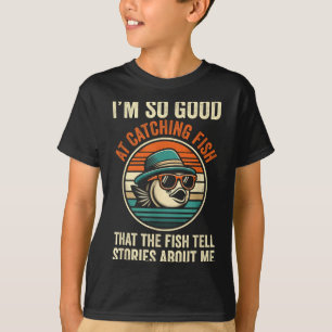 Fischerei Fisch Vintag Fischfang B Gr T-Shirt