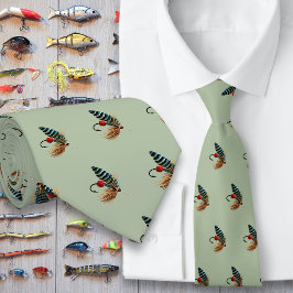 Fischerei Fische Süßwasser Fischer Neck Tie Krawatte
