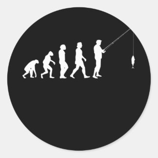 Fischerei Fischerei Fischer Fischerei Runder Aufkleber