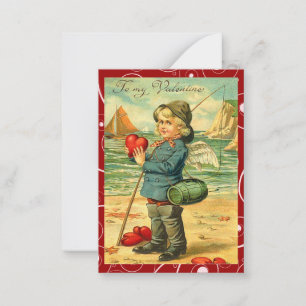 Fischerei für Liebevalentine-Liebe-Anmerkungen Mitteilungskarte