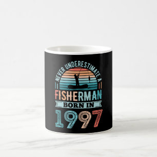 Fischerei geboren 1997 30. Geburtstagsgeschenk Kaffeetasse