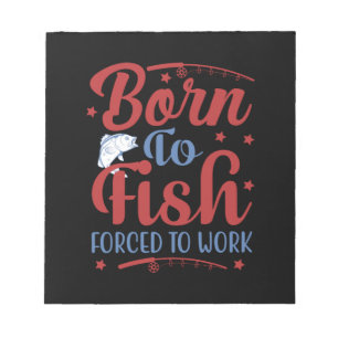 Fischerei Geboren Notizblock