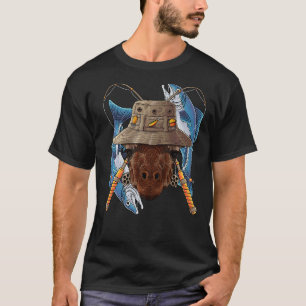Fischerei Giraffe im Freien Fischer Niedliche Fisc T-Shirt