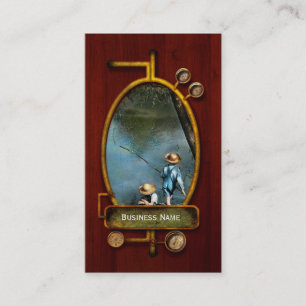 Fischerei - Gone Fishin' - 1940 Visitenkarte