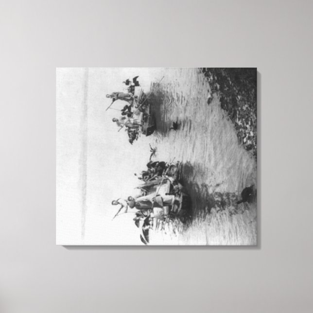 Fischerei im Canale Grande in der soochow-China Leinwanddruck (Vorderseite)