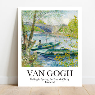 Fischerei im Frühjahr durch Vincent van Gogh Poster