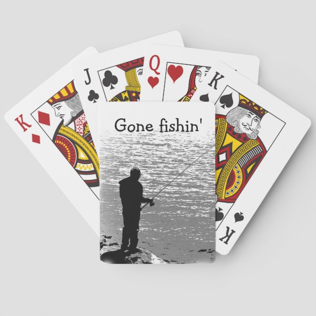 Fischerei in dem See Spielkarten (Rückseite)