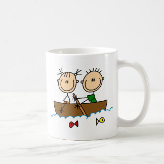 Fischerei in der Boots-Tasse Tasse