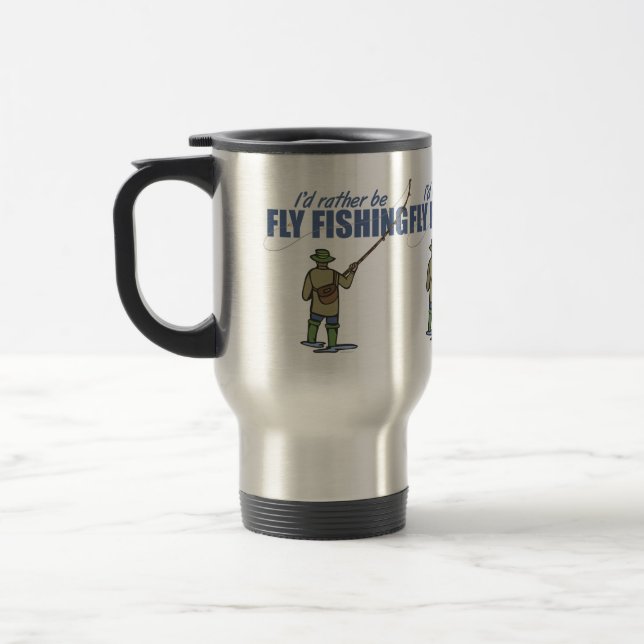 Fischerei in Gewässern Reisebecher (Links)