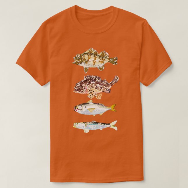 Fischerei in Japan T-Shirt (Design vorne)