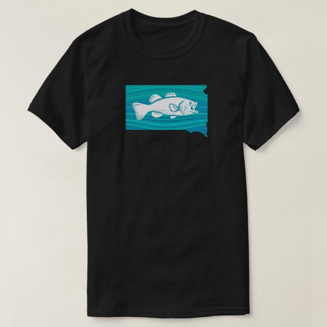 Fischerei in Süddakota T-Shirt (Design vorne)