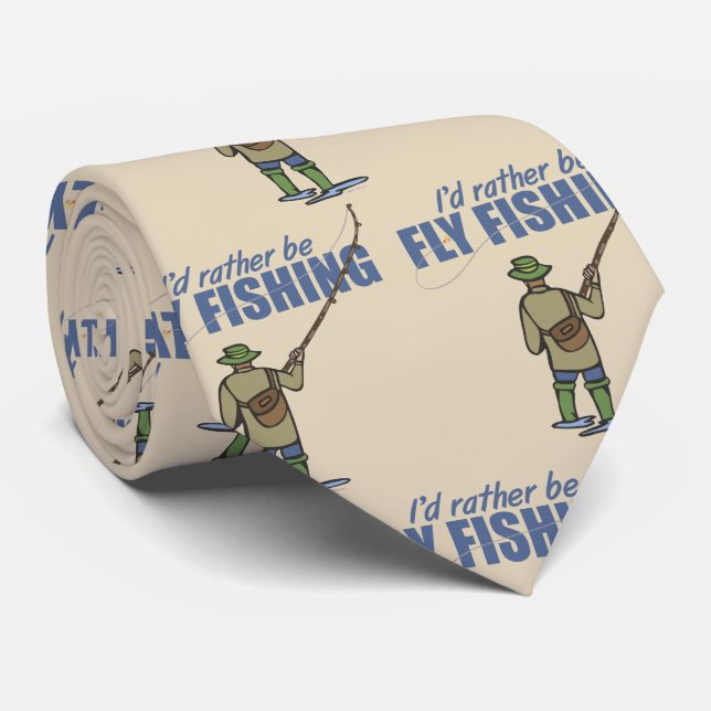 Fischerei in Waders Fisherman Tan Beige Krawatte (Gerollt)