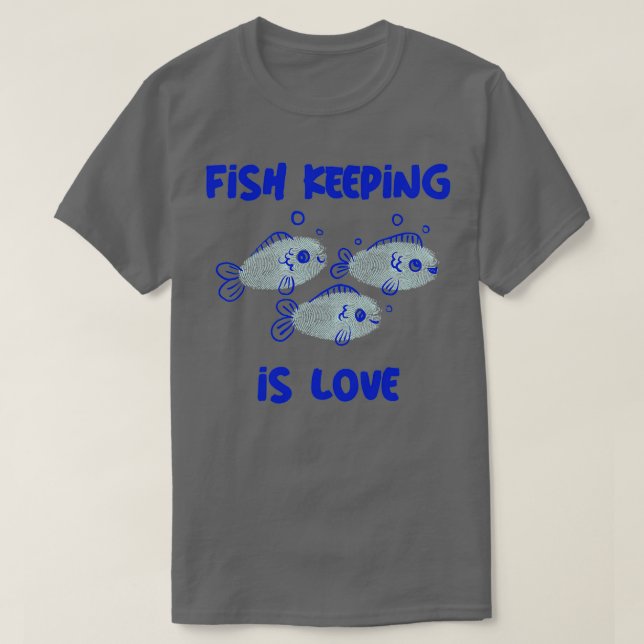 Fischerei ist Liebe T-Shirt (Design vorne)
