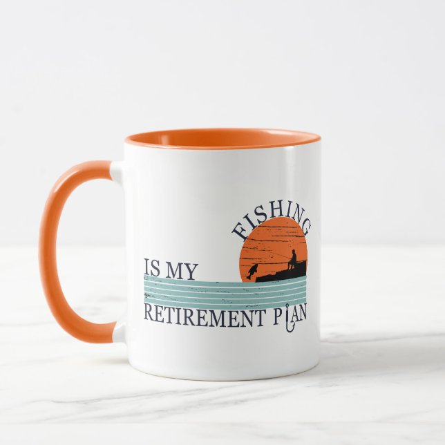 Fischerei ist mein Ruhestandsplan Tasse (Links)