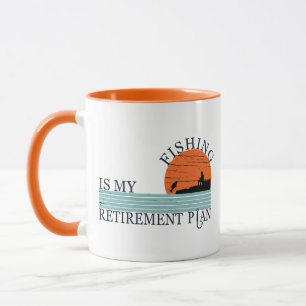 Fischerei ist mein Vintager Ruhestandsplan Tasse