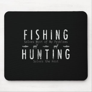 Fischerei Jagd Geschenk Jagd Mousepad