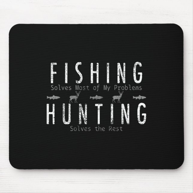 Fischerei Jagd Geschenk Jagd Mousepad (Vorne)