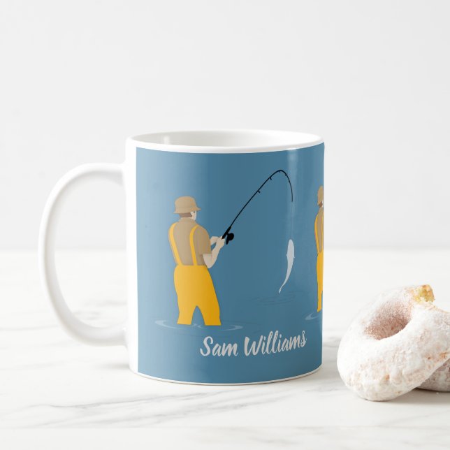 Fischerei Kaffeetasse (Mit Donut)