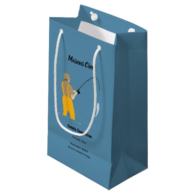 Fischerei Kleine Geschenktüte (Vorderseite Schrägansicht)