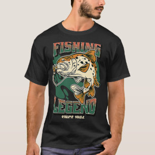 Fischerei Legend Foreut Bass Fischer seit 1946 T-Shirt