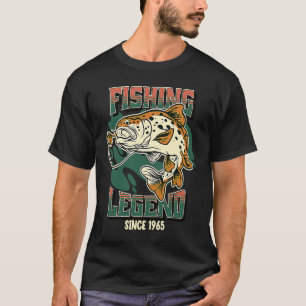 Fischerei-Legende Forellenbarsch Angler seit 1965 T-Shirt
