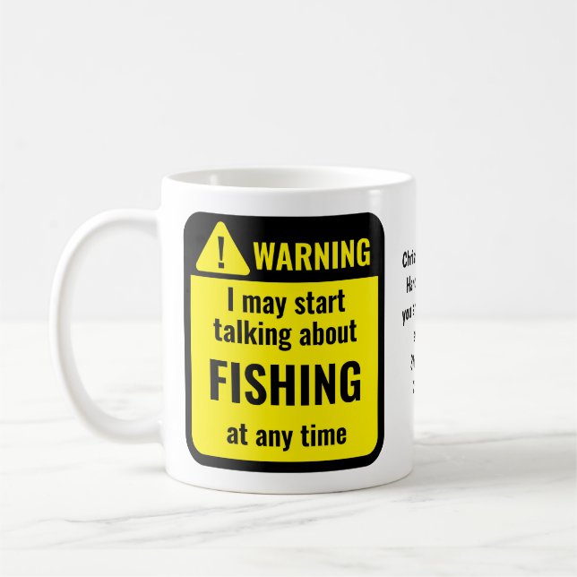Fischerei Lustig Personalisiert Kaffeetasse (Links)