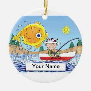 Fischerei - Männer Keramikornament