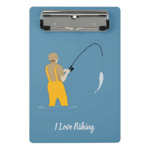 Fischerei Mini Klemmbrett