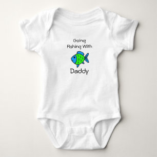 Fischerei mit Daddy One Piece T-Shirt Baby Strampler