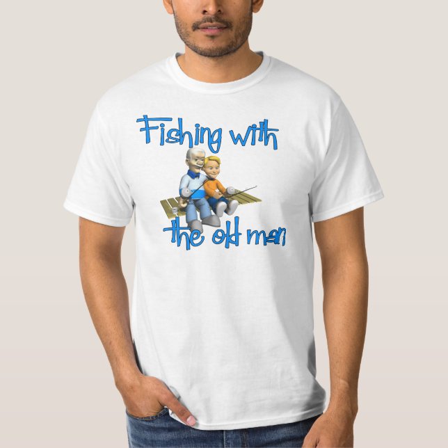 Fischerei mit dem alten Mann T-Shirt (Vorderseite)
