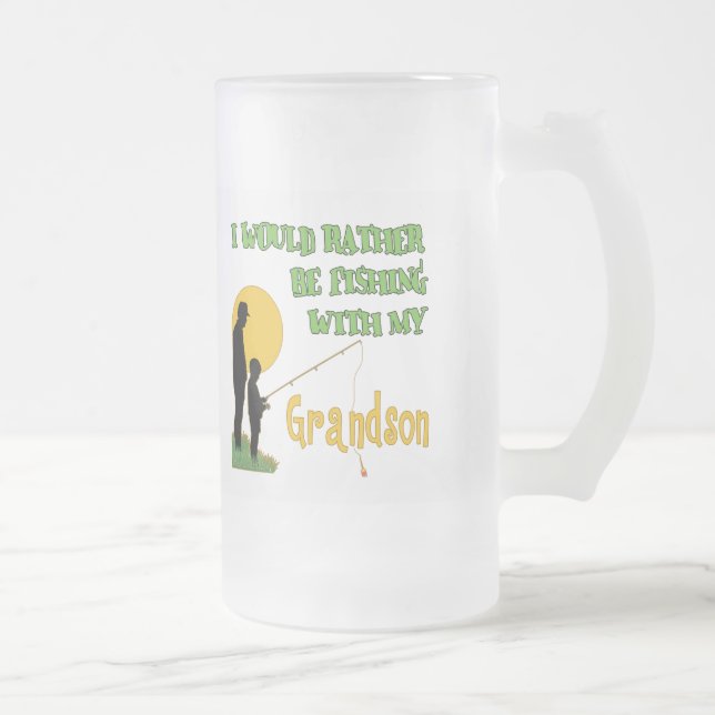 Fischerei mit Enkel Mattglas Bierglas (Rechts)