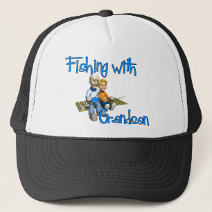 Fischerei mit Grandson Shirt Truckerkappe