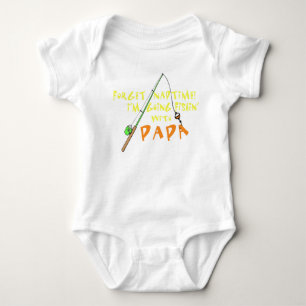 Fischerei mit Papa Baby Strampler