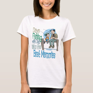 Fischerei mit Vater Vatertag Shirt