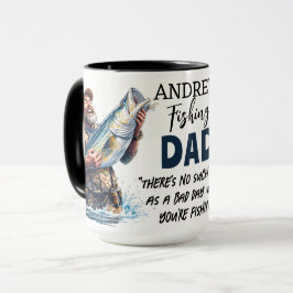 Fischerei mit Zitat Tasse