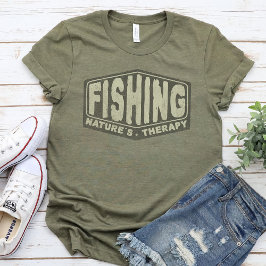 Fischerei Naturtherapie - Fischliebhaber T-Shirt