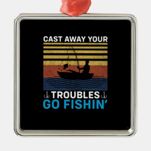 Fischerei Ornament Aus Metall
