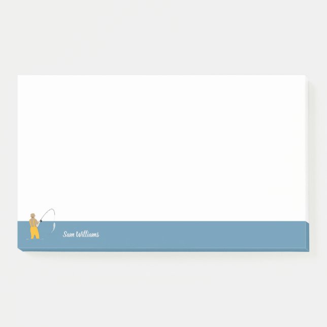 Fischerei Post-it Klebezettel (Vorderseite)