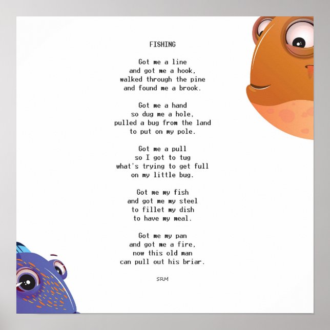 Fischerei Poster (Vorne)