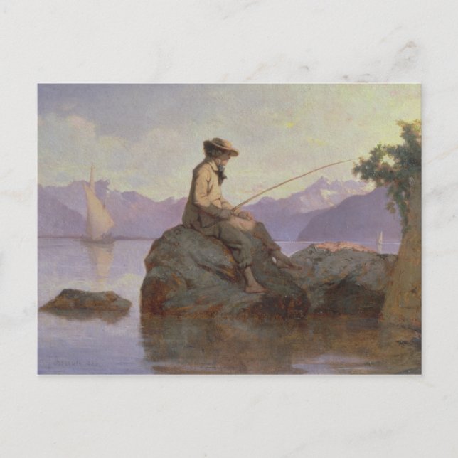 Fischerei Postkarte (Vorderseite)