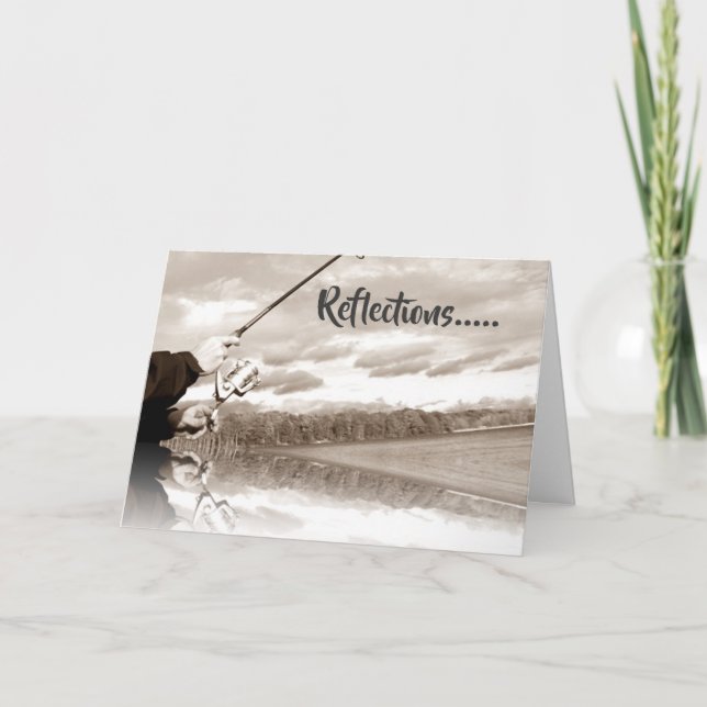 FISCHEREI ***REFLEKTIONEN DER GEMEINSAMEN ZEITEN** KARTE (Vorderseite)