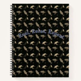 Fischerei - Rollen, Entspannung, Wiederholung Notizbuch