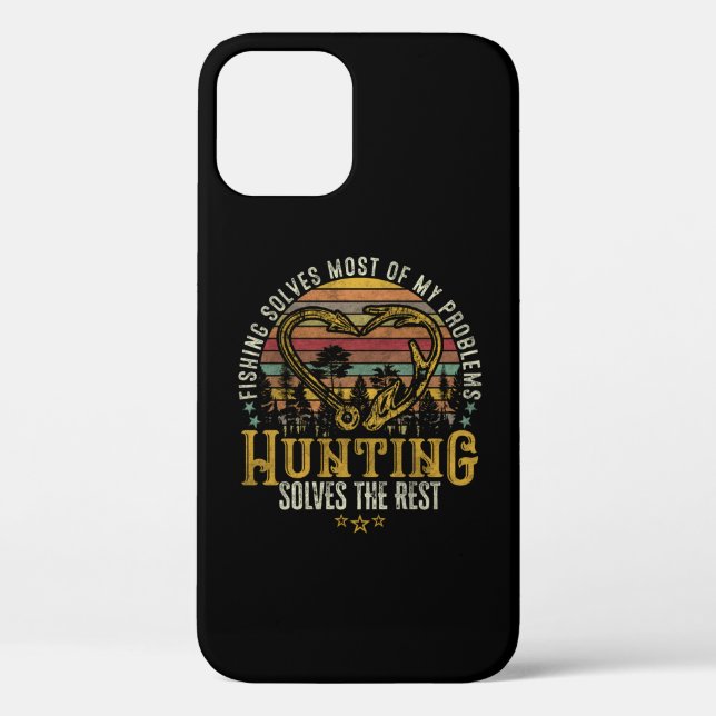Fischerei & Schattenjäger Antlerelch, Hirschjagd Case-Mate iPhone Hülle (Rückseite)