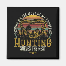 Fischerei & Schattenjäger Antlerelch, Hirschjagd Magnet