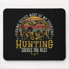 Fischerei & Schattenjäger Antlerelch, Hirschjagd Mousepad